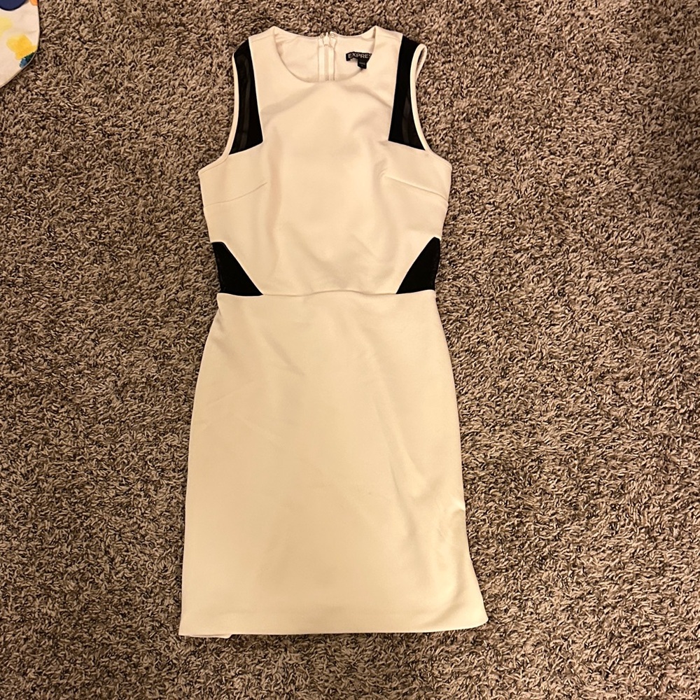 Express Black and White Mini Dress